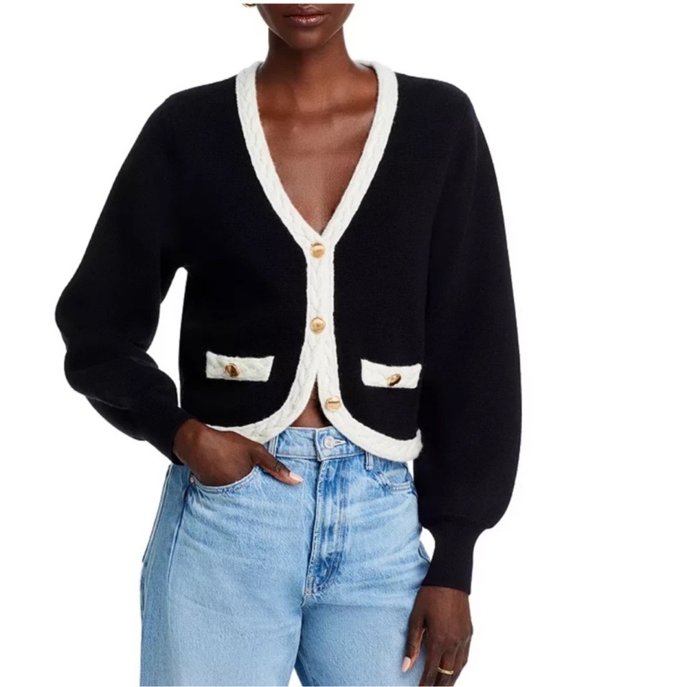 AQUA Cashmere Cardigan